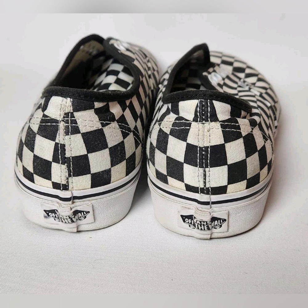 Vans Black and White Checkerboard Shoes - Picture 4 of 5